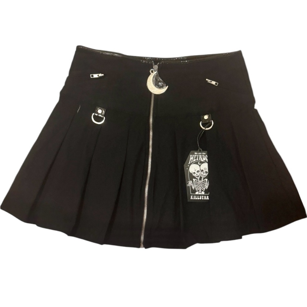 NWT Killstar “Kristen pleated mini skirt” size Large in black